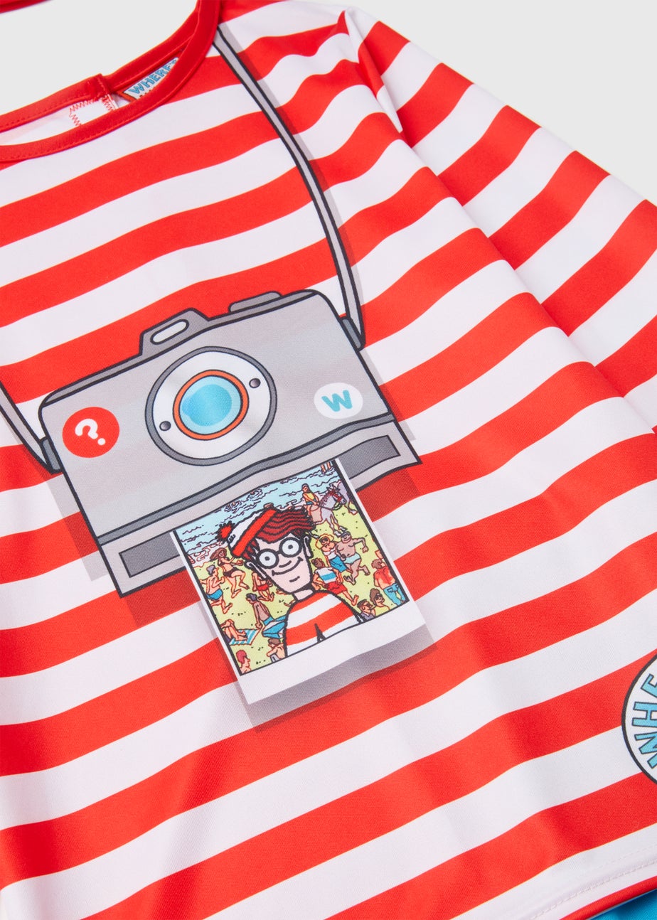 Kids Red Where's Wally Fancy Dress Costume (4-9yrs)