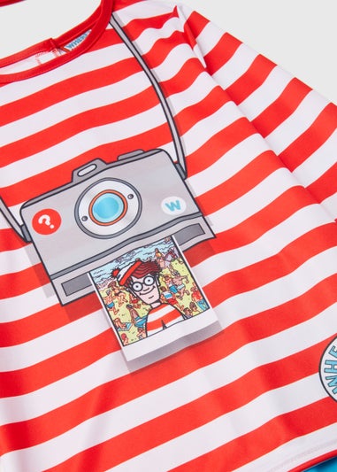 Kids Red Where's Wally Fancy Dress Costume (4-9yrs)