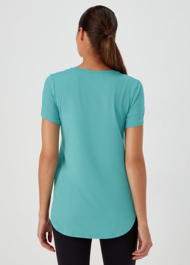 Souluxe Aqua Longline Sports T-Shirt