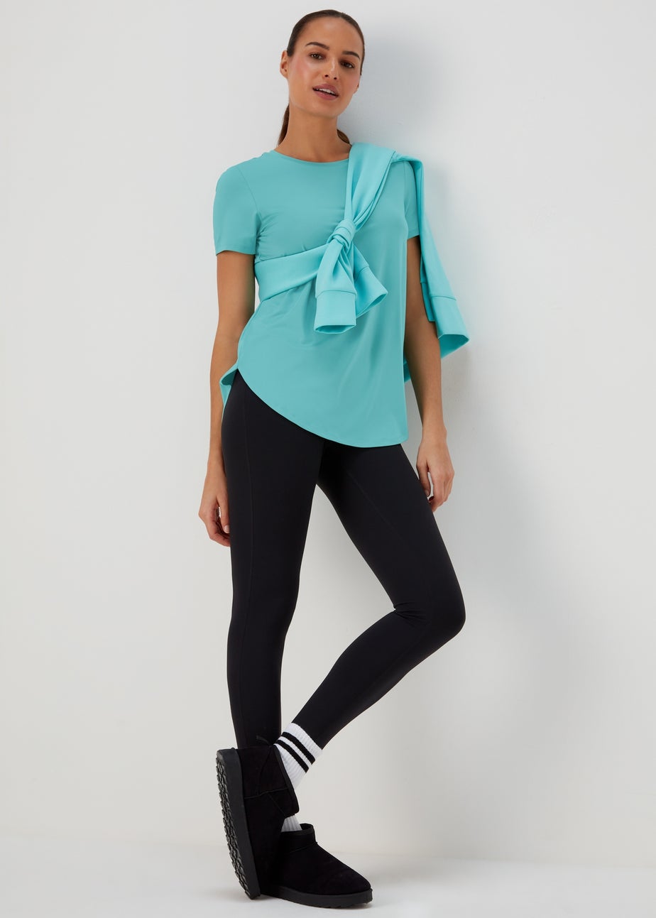 Souluxe Aqua Longline Sports T-Shirt