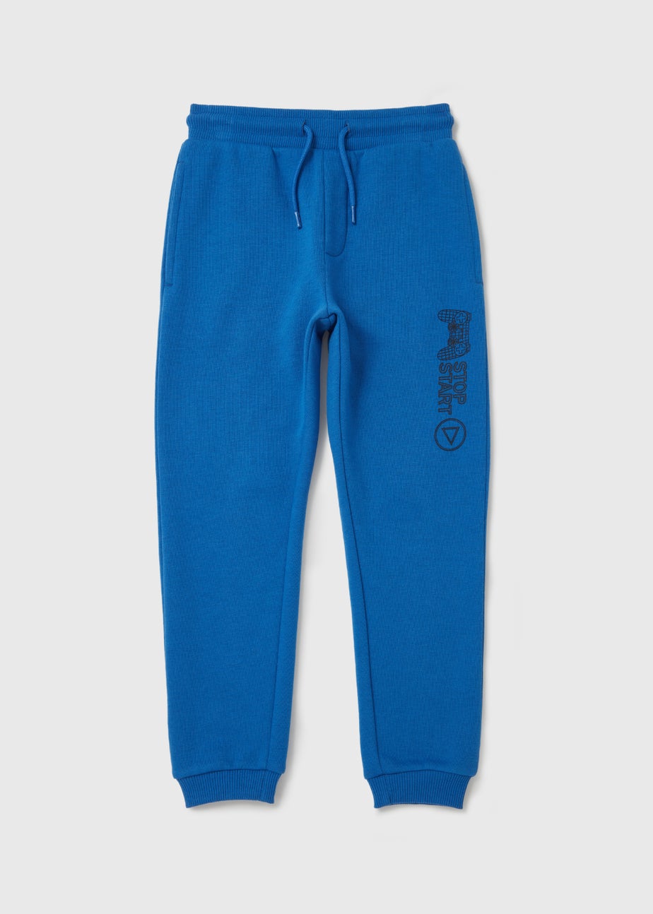 Boys Cobalt Blue Gamer Print Co Ord Joggers (7-13yrs)