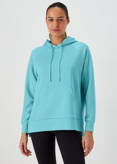 Souluxe Aqua Longline Sports Hoodie