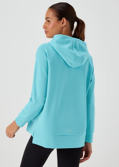 Souluxe Aqua Longline Sports Hoodie