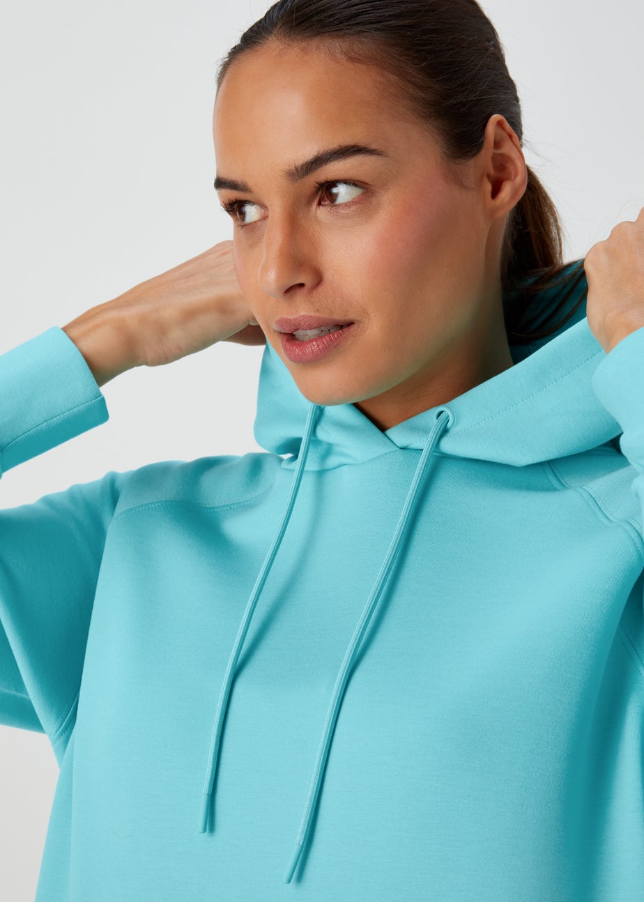 Souluxe Aqua Longline Sports Hoodie