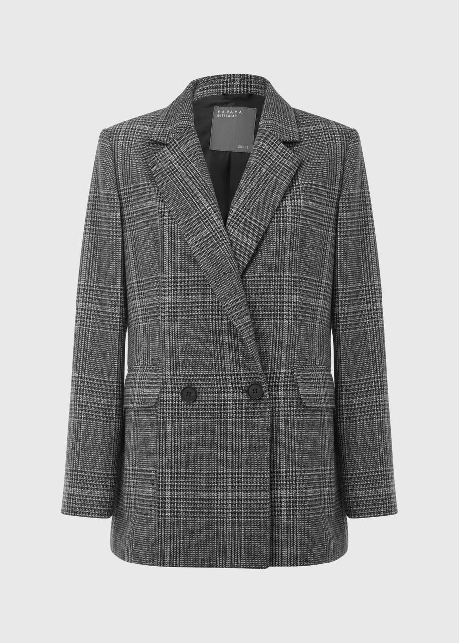 Black & White Check Blazer