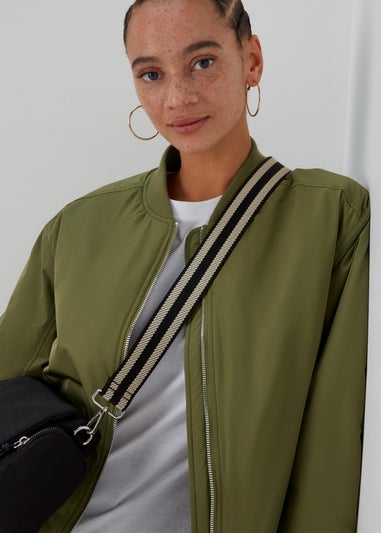 Khaki Padded Bomber Jacket