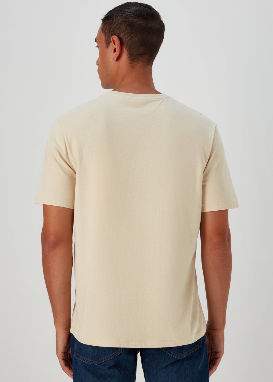 Beige Essential Crew Neck T-Shirt