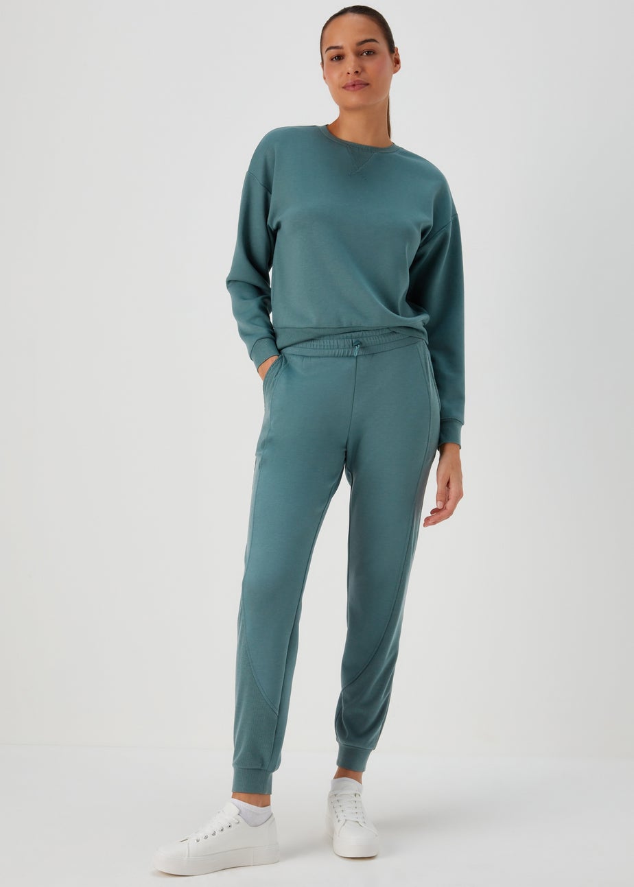 Souluxe Teal Co Ord Sports Joggers
