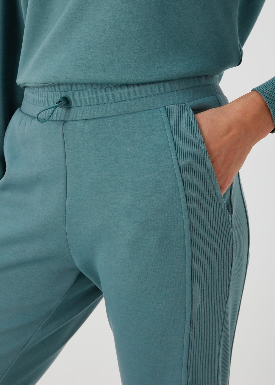 Souluxe Teal Co Ord Sports Joggers