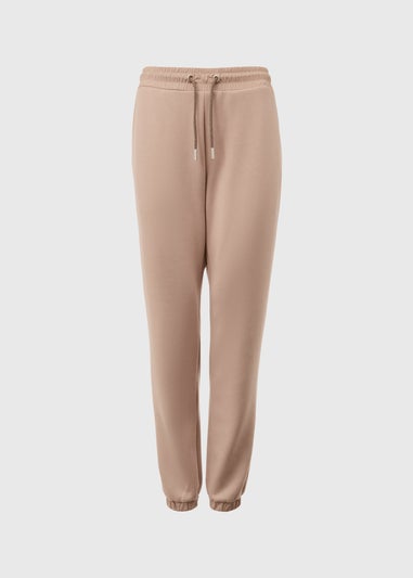 Souluxe Beige Woven Co Ord Sports Joggers