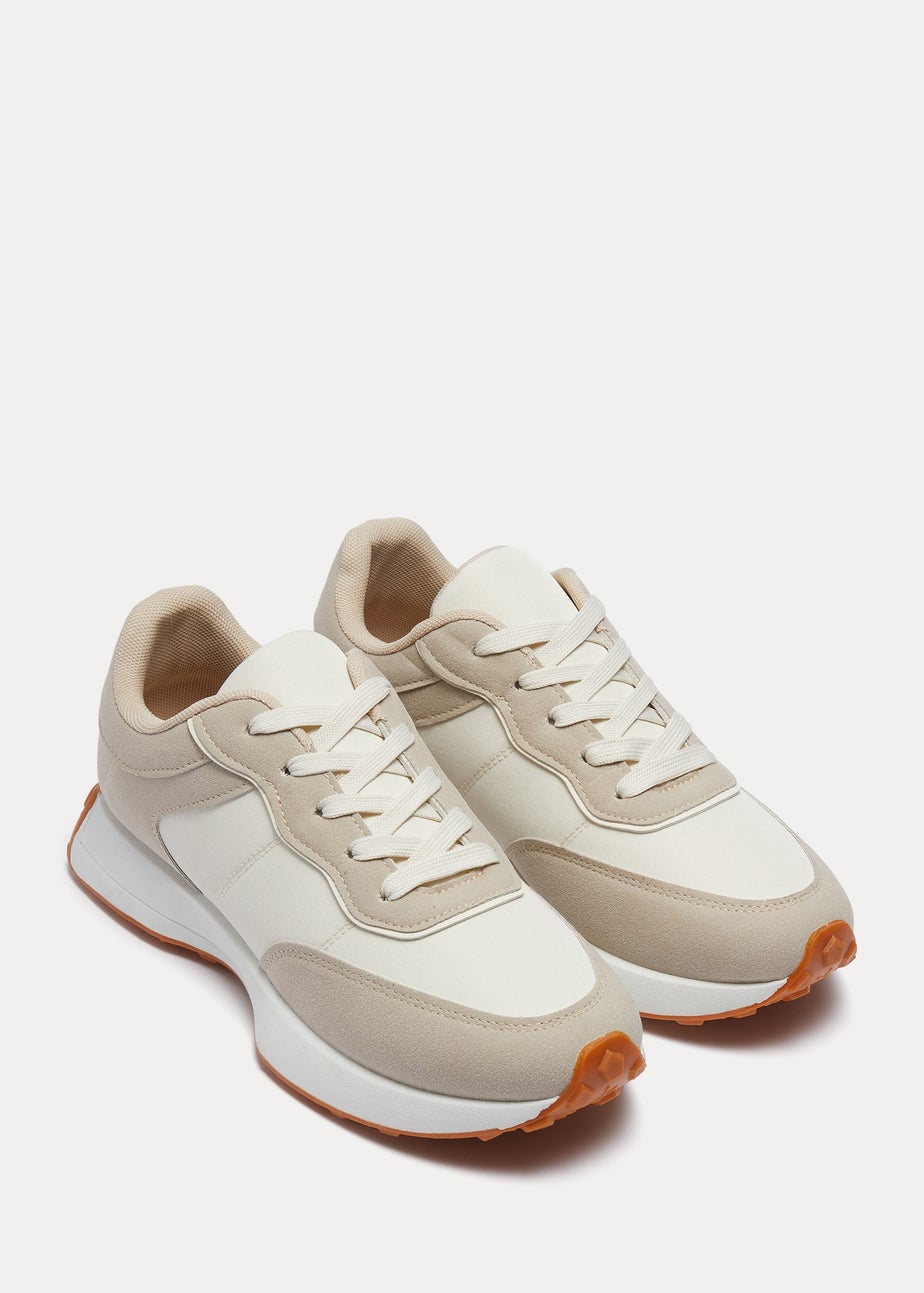 White Retro Runner Trainers