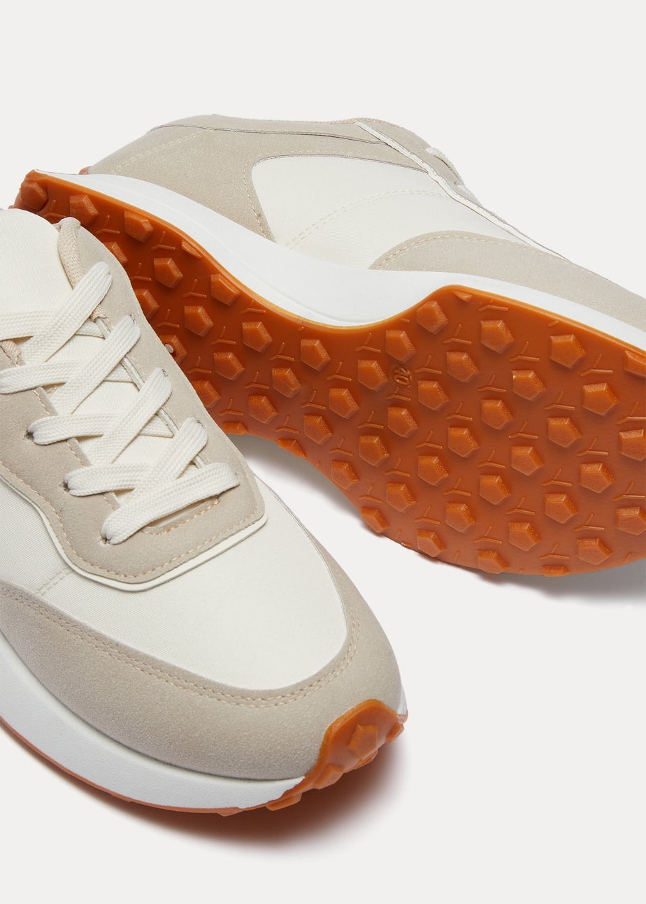 White Retro Runner Trainers