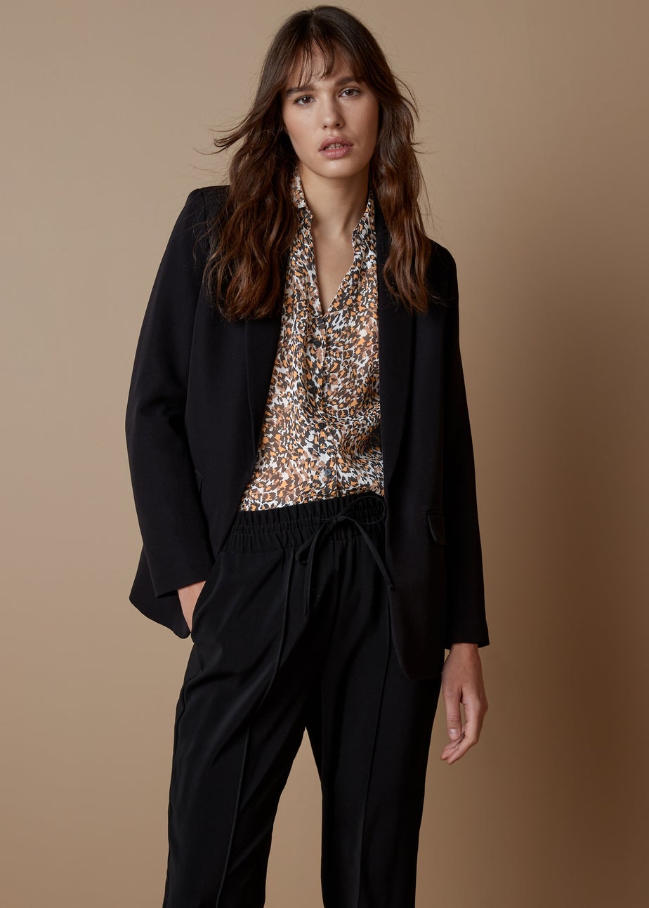 Et Vous Animal Print Blouse