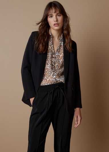 Et Vous Animal Print Blouse
