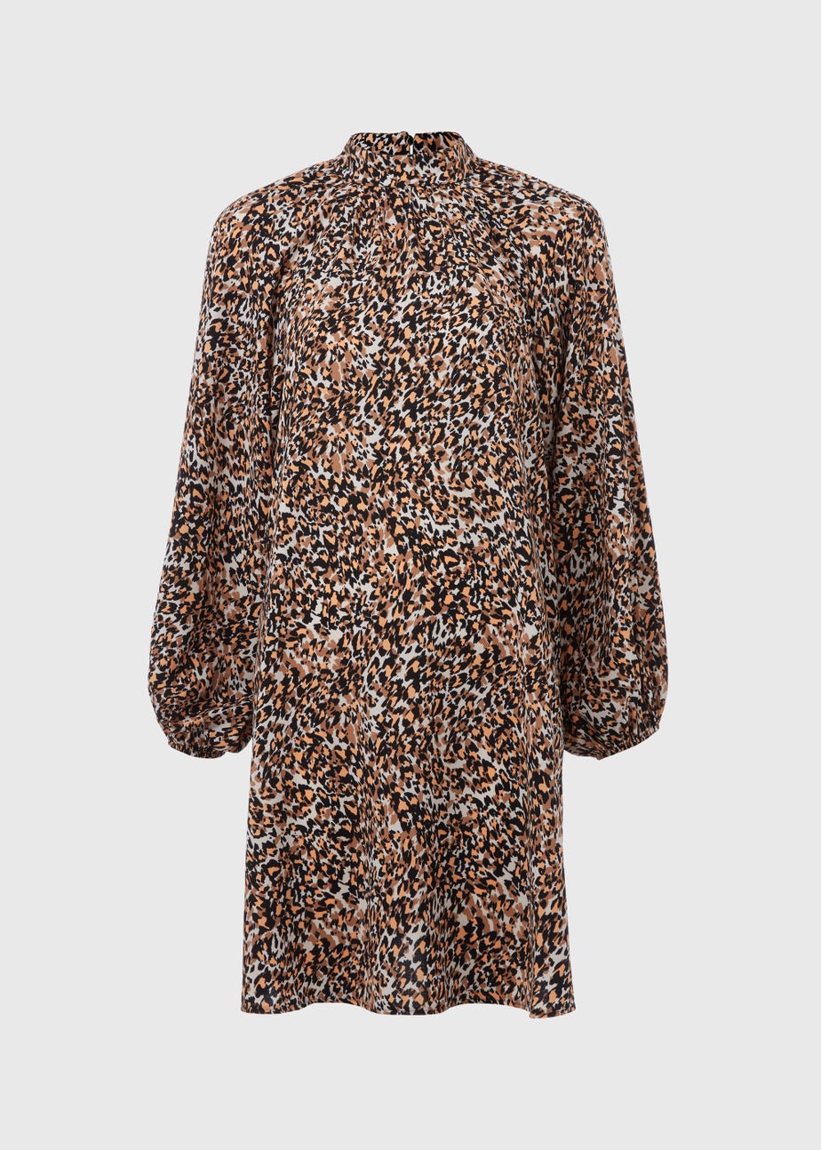 Et Vous Multicoloured Print Tunic Mini Dress