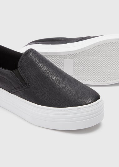 Black Slip On Trainers