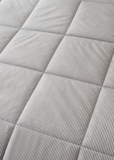 Catherine Lansfield Silver Cosy Cord Coverless Comforter Duvet (200x220cm)