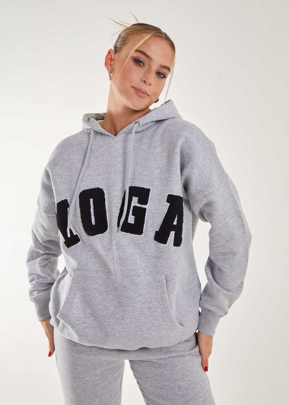 Pink Vanilla Grey Yoga Sports Hoodie