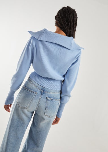 Pink Vanilla Blue Zip Up Jumper