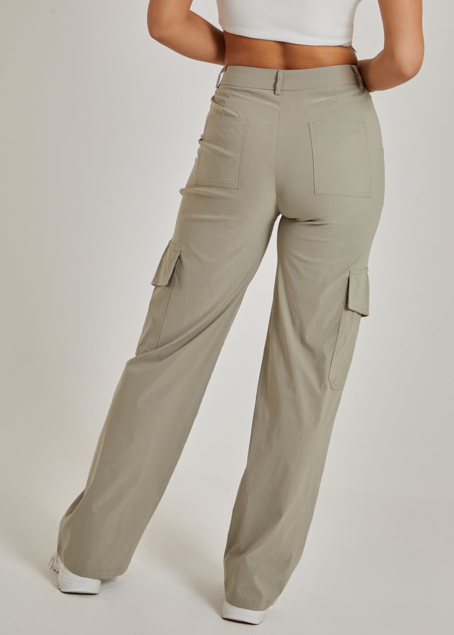 Pink Vanilla Sage Wide Leg Pocket Cargo Pants
