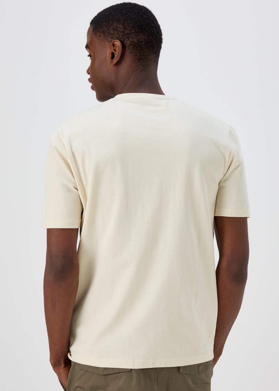 White Abstract Antique Coast T-Shirt