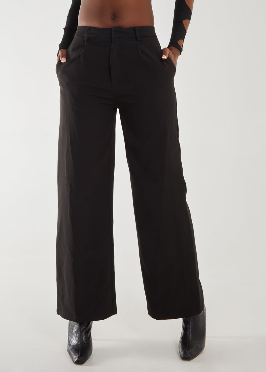 Pink Vanilla Black Wide Leg Trousers