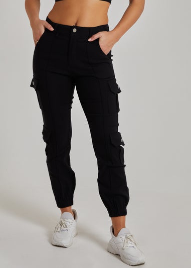 Pink Vanilla Black Multi Pocket Cuffed Cargo Pant