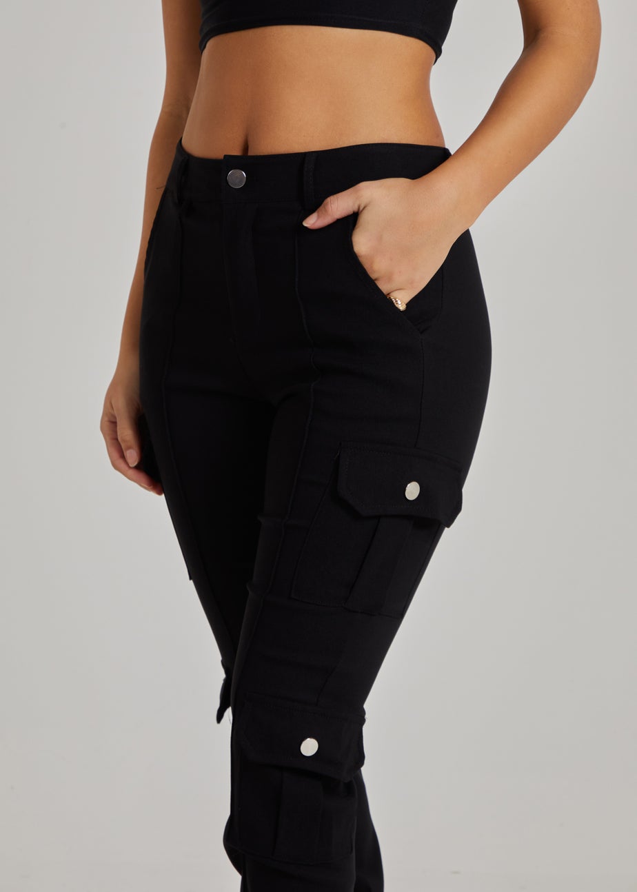 Pink Vanilla Black Multi Pocket Cuffed Cargo Pant