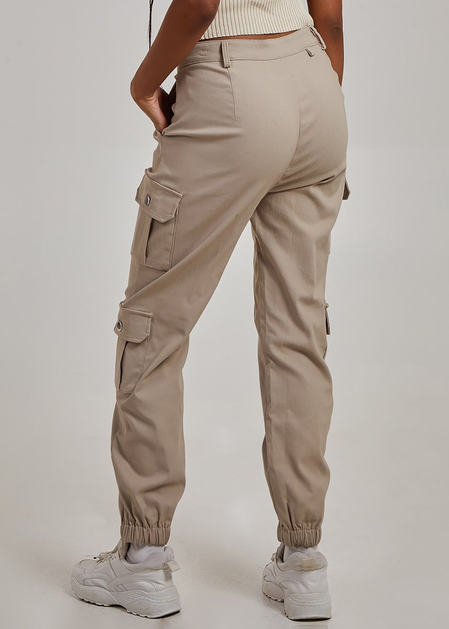 Pink Vanilla Stone Multi Pocket Cuffed Cargo Pant