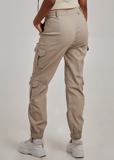 Pink Vanilla Stone Multi Pocket Cuffed Cargo Pant