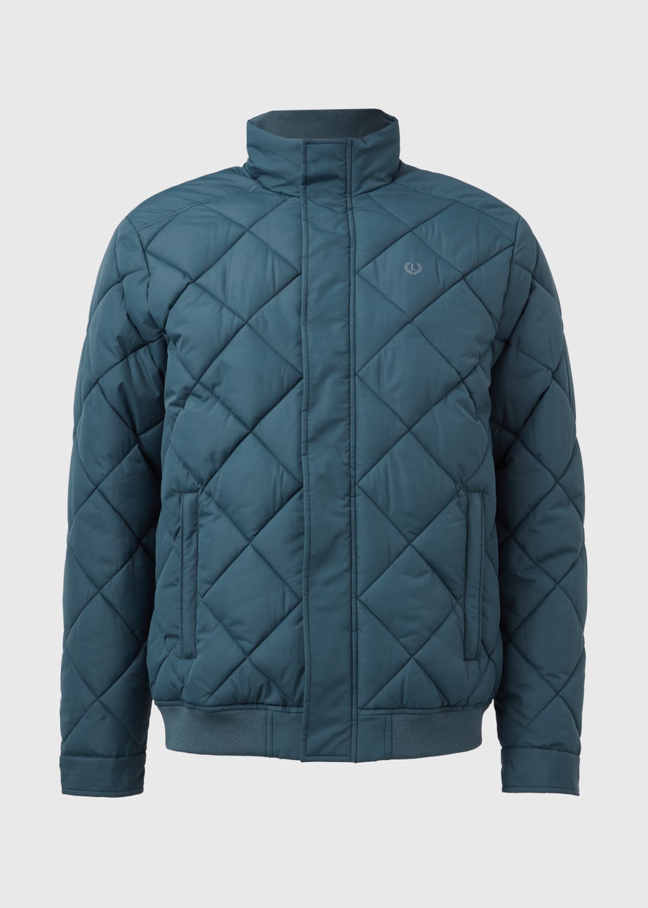 Lincoln Teal Diamond Quilt Jacket