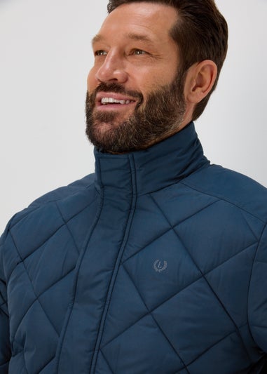Lincoln Teal Diamond Quilt Jacket