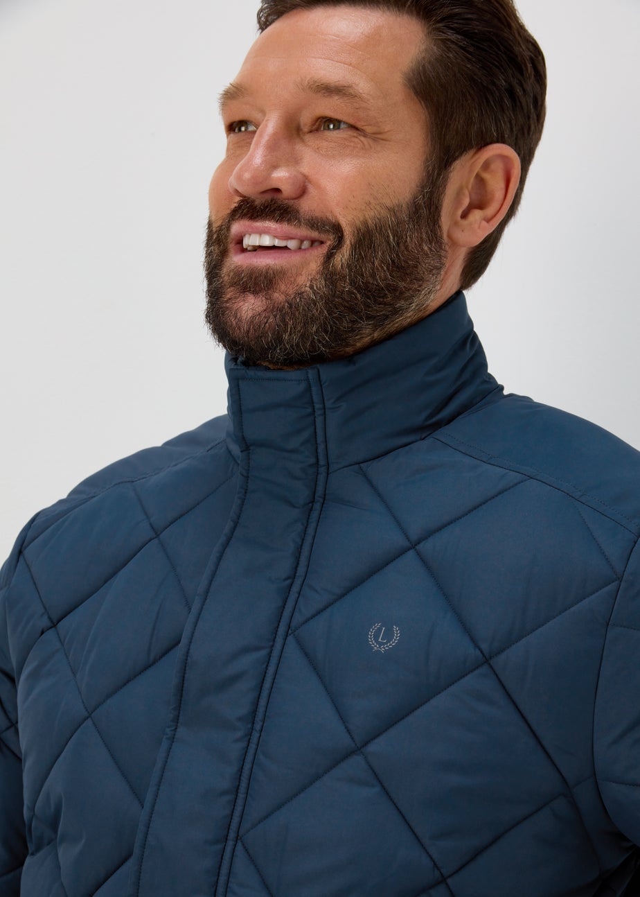 Lincoln Teal Diamond Quilt Jacket
