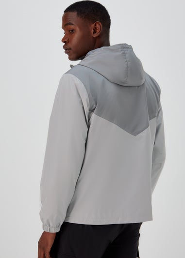 Grey Windbreaker Jacket