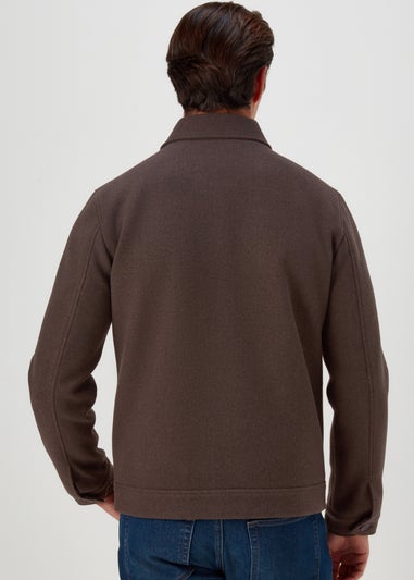 Brown Button Up Shacket