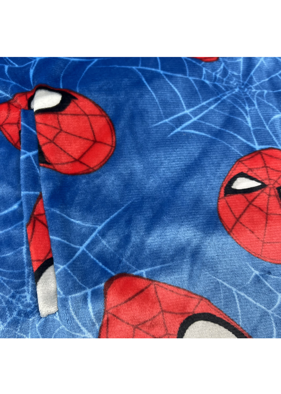 HUGZEE Spiderman Heads Up Wearble Hooded Throw