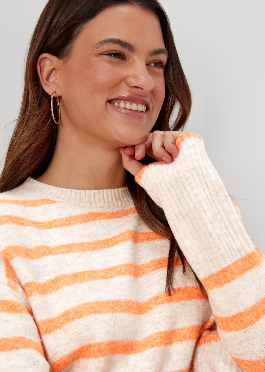 Orange Stripe Jumper