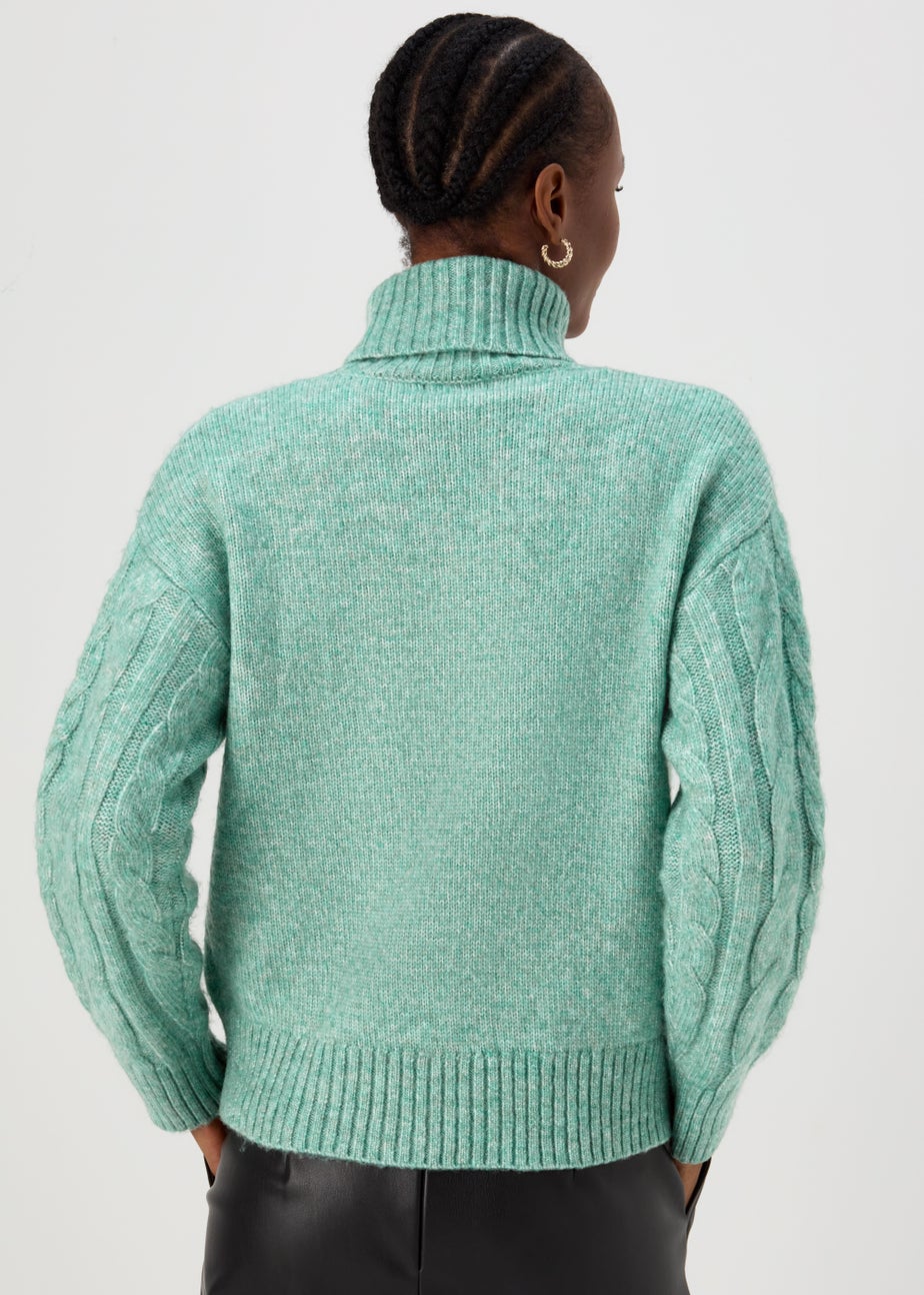 Aqua Cable Knit Jumper