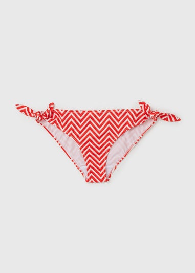 Orange Twist Stripe Bikini Bottoms