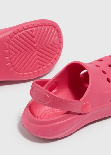 Girls Pink Clogs (Younger 12- Older 5)