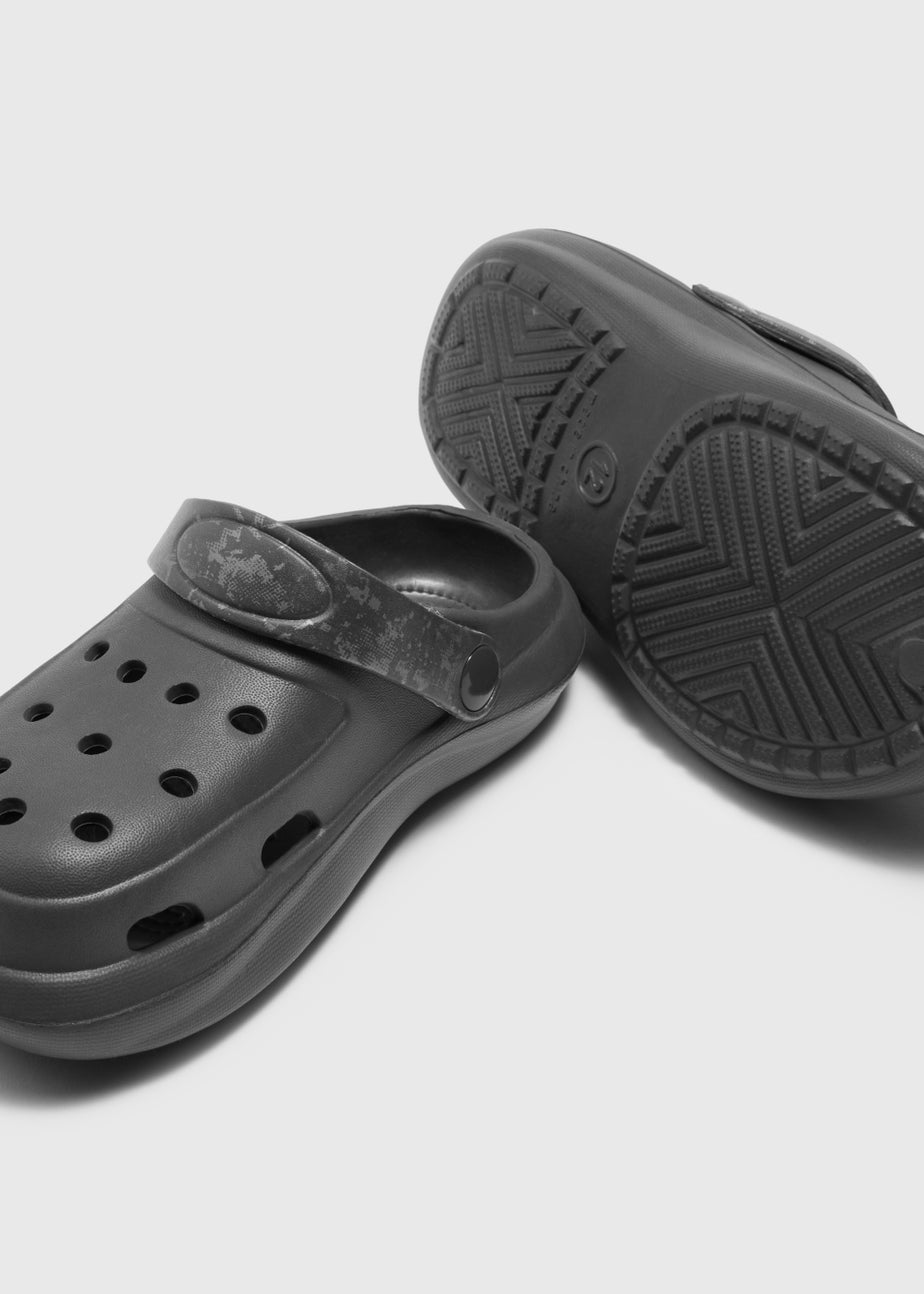 Boys Grey Clogs (Younger 12-Older 6)