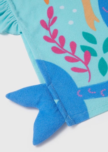 Girls Mermaid Swim Poncho