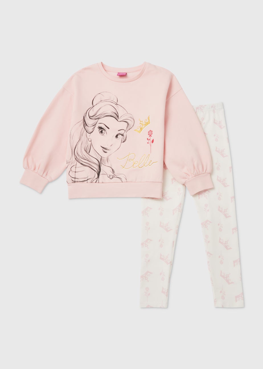 Kids Pink & Cream Disney Belle Pyjama Set (3-9yrs)