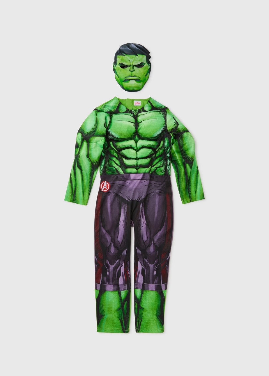 Kids Marvel Hulk Fancy Dress Costume (3-9yrs)