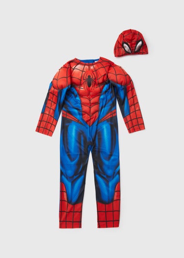Kids Marvel Red & Blue Spider-Man Fancy Dress Costume (3-9yrs)