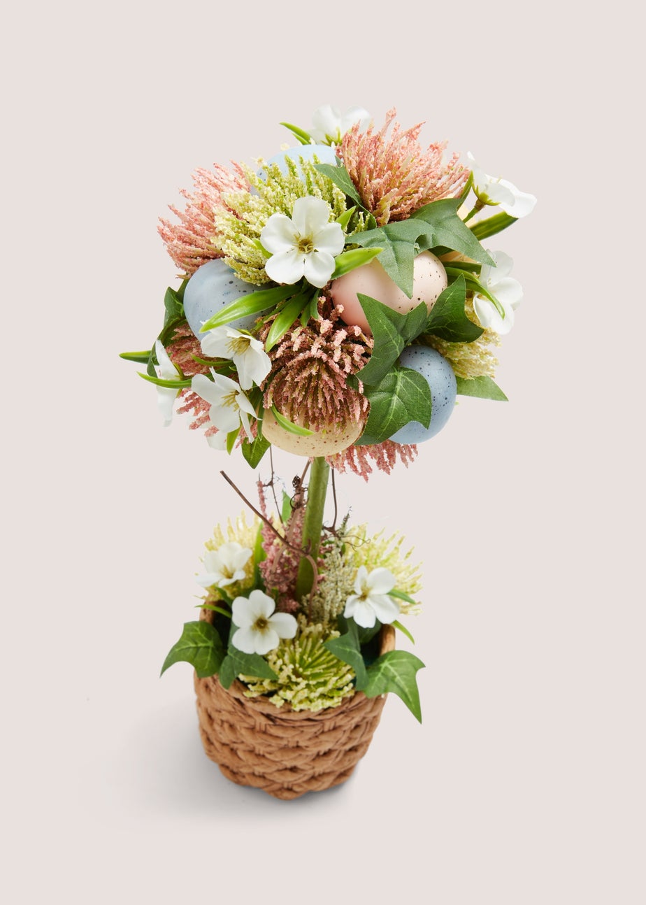 Multicoloured Easter Egg Topiary Tree (14x14x42CM)
