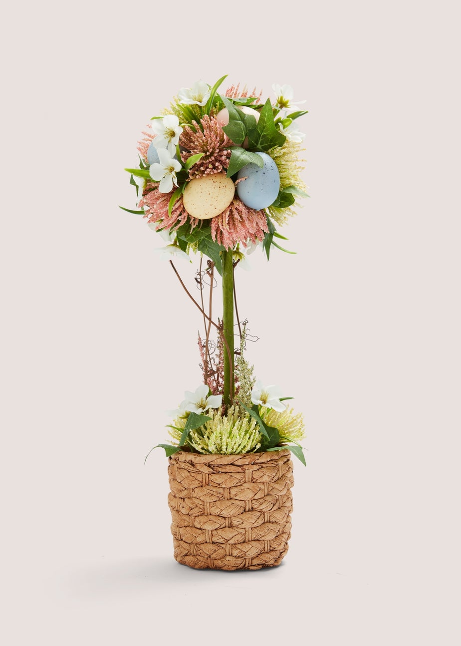 Multicoloured Easter Egg Topiary Tree (14x14x42CM)