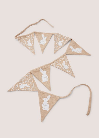 Brown Bunny Print Easter Bunting (140mm x 200mm)