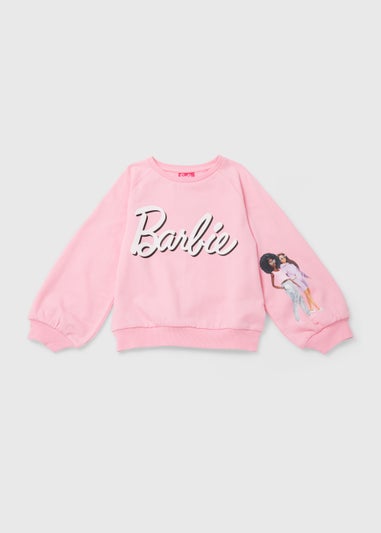 Kids Pink Barbie Logo Sweatshirt (4-10yrs)