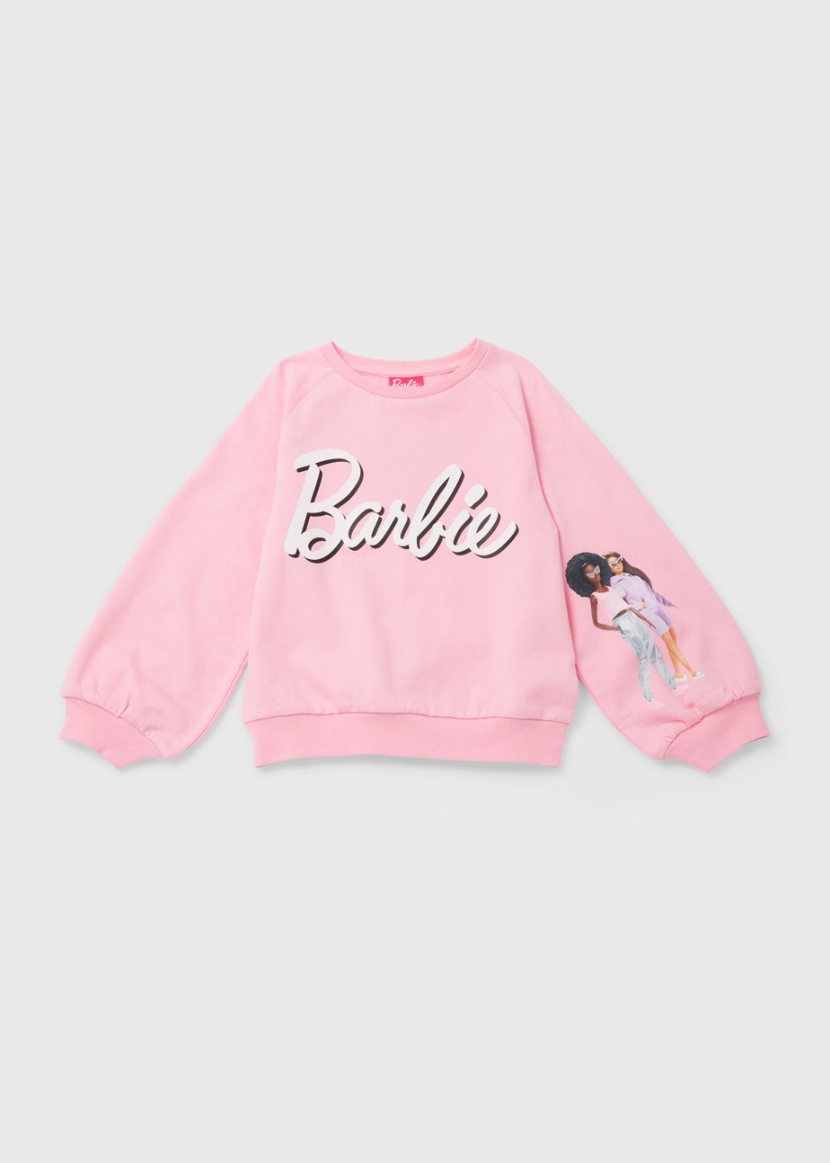 Kids Pink Barbie Logo Sweatshirt (4-10yrs)
